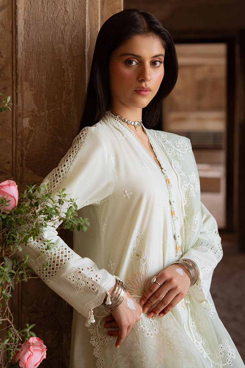 Cross Stitch | Eid Lawn Edit 25 | AQUA SERENITY - by - Libasekhas UK - Registered Vendor of : Cross Stitch - 100% Original Designer Dresss