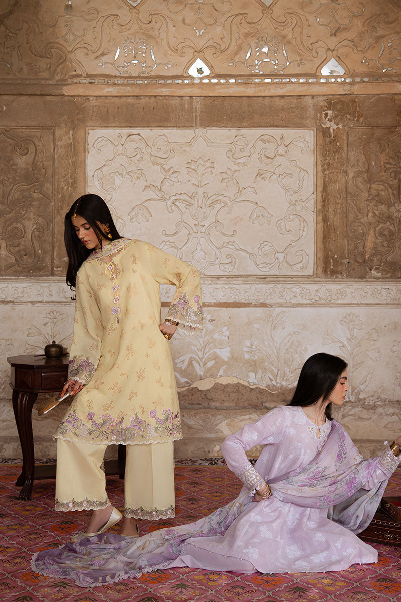 Cross Stitch | Eid Lawn Edit 25 | LAVENDER BLISS - by - Libasekhas UK - Registered Vendor of : Cross Stitch - 100% Original Designer Dresss