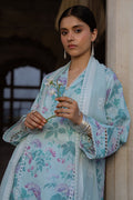 Cross Stitch | Eid Lawn Edit 25 | MINT GLAMOUR - by - Libasekhas UK - Registered Vendor of : Cross Stitch - 100% Original Designer Dresss