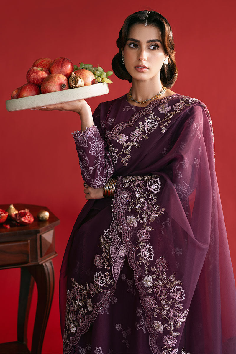 Cross Stitch | Eid Lawn Edit 25 | DEEP FLARE - by - Libasekhas UK - Registered Vendor of : Cross Stitch - 100% Original Designer Dresss