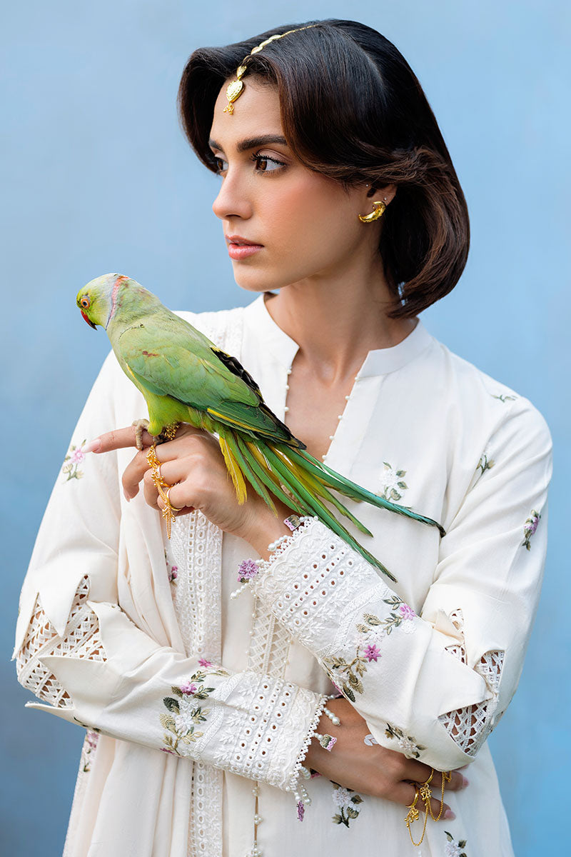Cross Stitch | Eid Lawn Edit 25 | PETAL PARADISE - by - Libasekhas UK - Registered Vendor of : Cross Stitch - 100% Original Designer Dresss