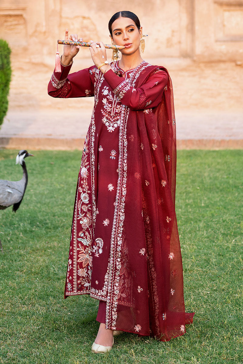 Cross Stitch | Eid Lawn Edit 25 | ROUGE ZEST - by - Libasekhas UK - Registered Vendor of : Cross Stitch - 100% Original Designer Dresss