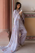 Cross Stitch | Eid Lawn Edit 25 | VIOLET POSY - by - Libasekhas UK - Registered Vendor of : Cross Stitch - 100% Original Designer Dresss