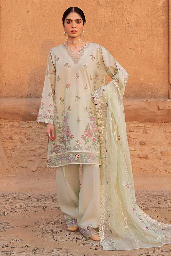 Cross Stitch | Eid Lawn Edit 25 | CITRINE AURA - by - Libasekhas UK - Registered Vendor of : Cross Stitch - 100% Original Designer Dresss