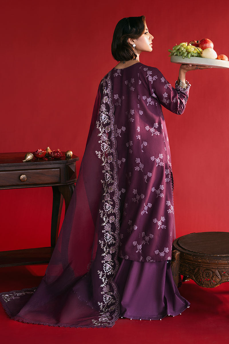 Cross Stitch | Eid Lawn Edit 25 | DEEP FLARE - by - Libasekhas UK - Registered Vendor of : Cross Stitch - 100% Original Designer Dresss