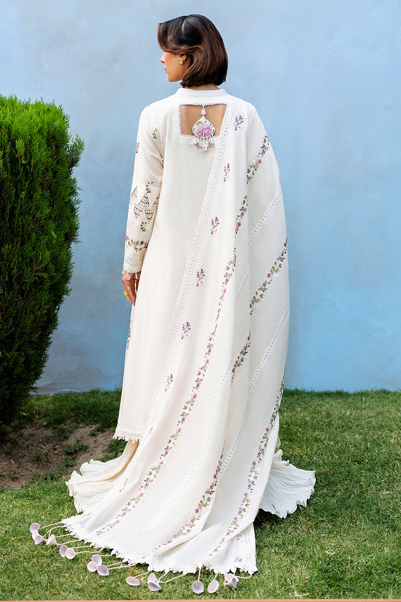 Cross Stitch | Eid Lawn Edit 25 | PETAL PARADISE - by - Libasekhas UK - Registered Vendor of : Cross Stitch - 100% Original Designer Dresss