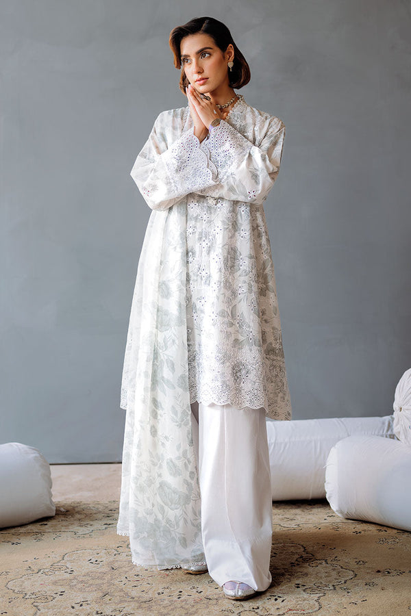 Cross Stitch | Eid Lawn Edit 25 | MESH BLOOM - by - Libasekhas UK - Registered Vendor of : Cross Stitch - 100% Original Designer Dresss
