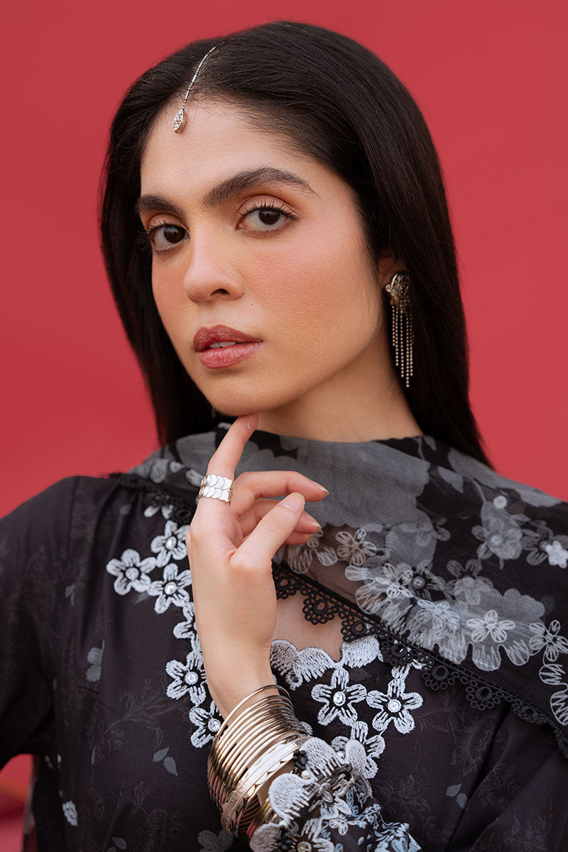 Cross Stitch | Eid Lawn Edit 25 | RAVEN WHISPER - by - Libasekhas UK - Registered Vendor of : Cross Stitch - 100% Original Designer Dresss