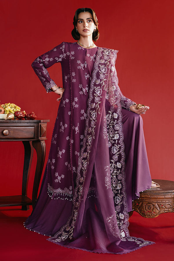 Cross Stitch | Eid Lawn Edit 25 | DEEP FLARE - by - Libasekhas UK - Registered Vendor of : Cross Stitch - 100% Original Designer Dresss