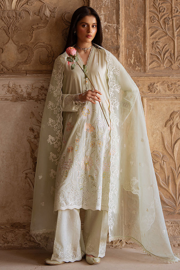 Cross Stitch | Eid Lawn Edit 25 | AQUA SERENITY - by - Libasekhas UK - Registered Vendor of : Cross Stitch - 100% Original Designer Dresss