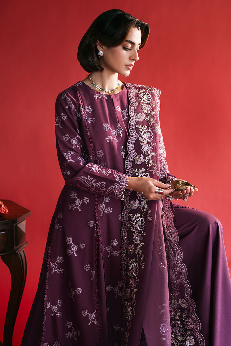 Cross Stitch | Eid Lawn Edit 25 | DEEP FLARE - by - Libasekhas UK - Registered Vendor of : Cross Stitch - 100% Original Designer Dresss