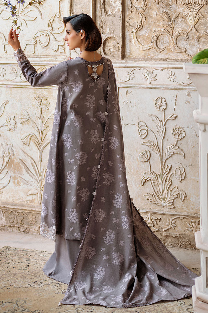 Cross Stitch | Eid Lawn Edit 25 | DESERT TAUPE - by - Libasekhas UK - Registered Vendor of : Cross Stitch - 100% Original Designer Dresss