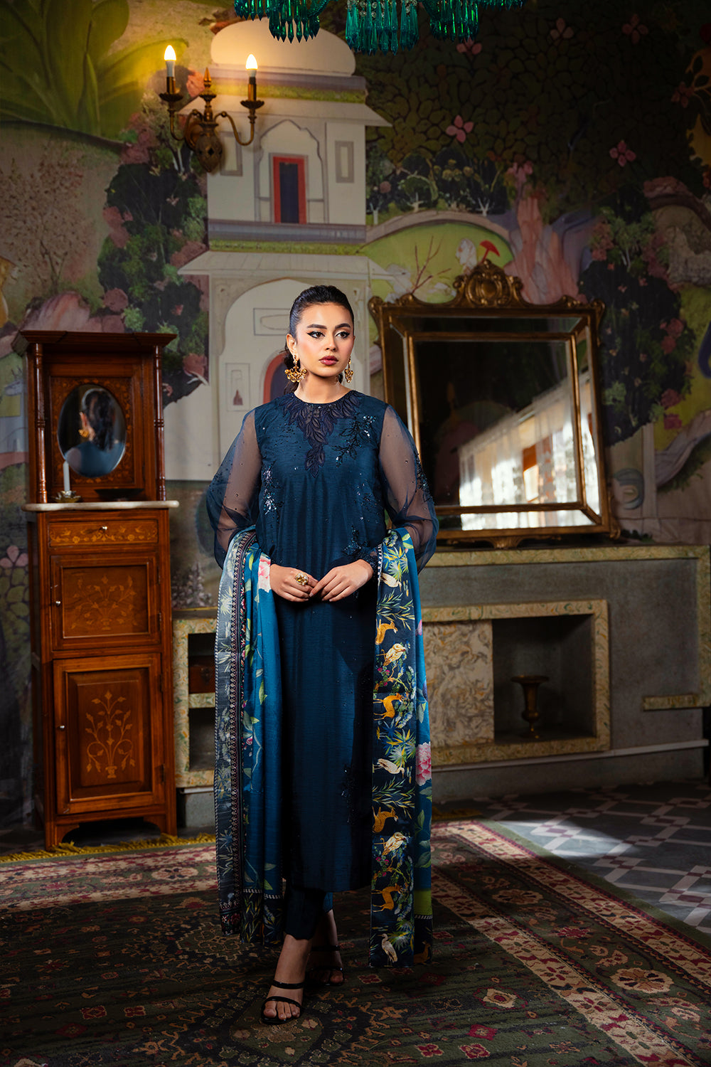 Saira Rizwan | Dahini Silk Pret | SIAN -SRLP03-25 - by - Libasekhas UK - Registered Vendor of : Saira Rizwan - 100% Original Designer Dresss