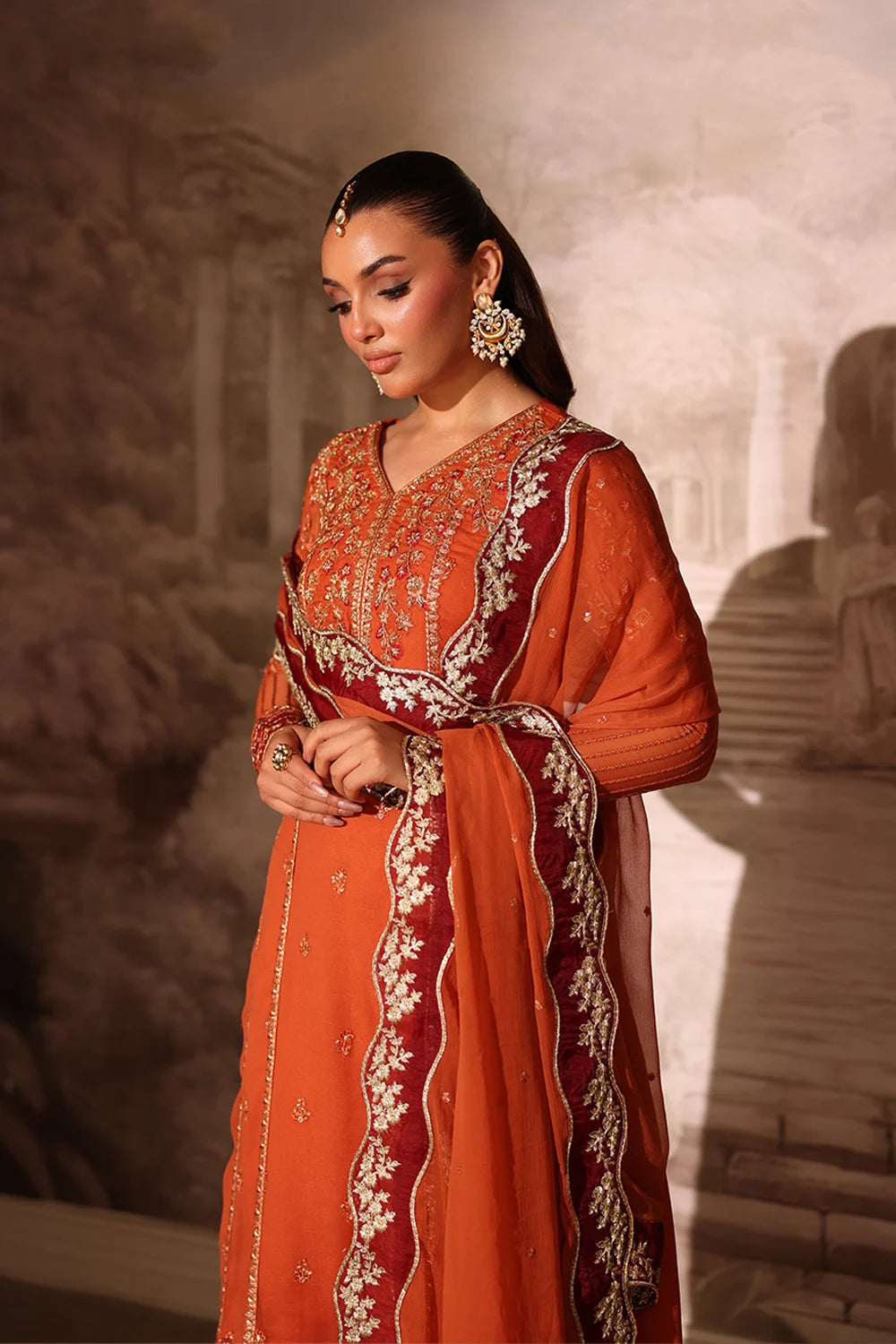 Azure | Ensembles | Amber Rust - by Libasekhas UK - Registered Vendor of : Azure - 100% Original Designer Dress