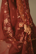 Cross Stitch | Luxe Atelier 25 | MERLOT MUSE - by - Libasekhas UK - Registered Vendor of : Cross Stitch - 100% Original Designer Dresss