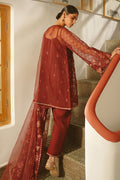 Cross Stitch | Luxe Atelier 25 | MERLOT MUSE - by - Libasekhas UK - Registered Vendor of : Cross Stitch - 100% Original Designer Dresss