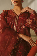 Cross Stitch | Luxe Atelier 25 | MERLOT MUSE - by - Libasekhas UK - Registered Vendor of : Cross Stitch - 100% Original Designer Dresss