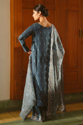 Cross Stitch | Luxe Atelier 25 | MAJESTIC TEAL - by - Libasekhas UK - Registered Vendor of : CROS - 100% Original Designer Dresss