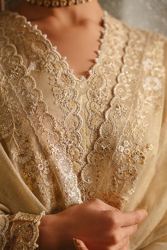 Cross Stitch | Luxe Atelier 25 | GOLDEN AURA - by - Libasekhas UK - Registered Vendor of : Cross Stitch - 100% Original Designer Dresss