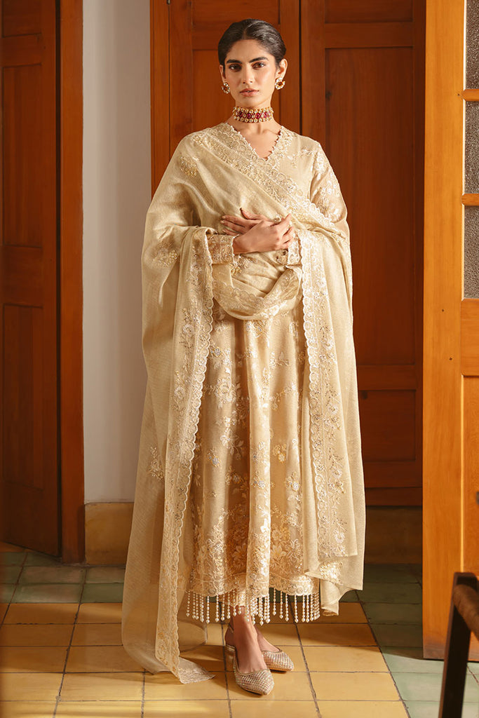 Cross Stitch | Luxe Atelier 25 | GOLDEN AURA - by - Libasekhas UK - Registered Vendor of : Cross Stitch - 100% Original Designer Dresss