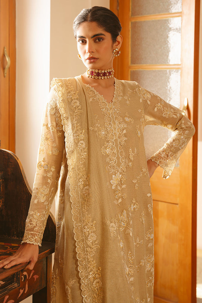 Cross Stitch | Luxe Atelier 25 | GOLDEN AURA - by - Libasekhas UK - Registered Vendor of : Cross Stitch - 100% Original Designer Dresss
