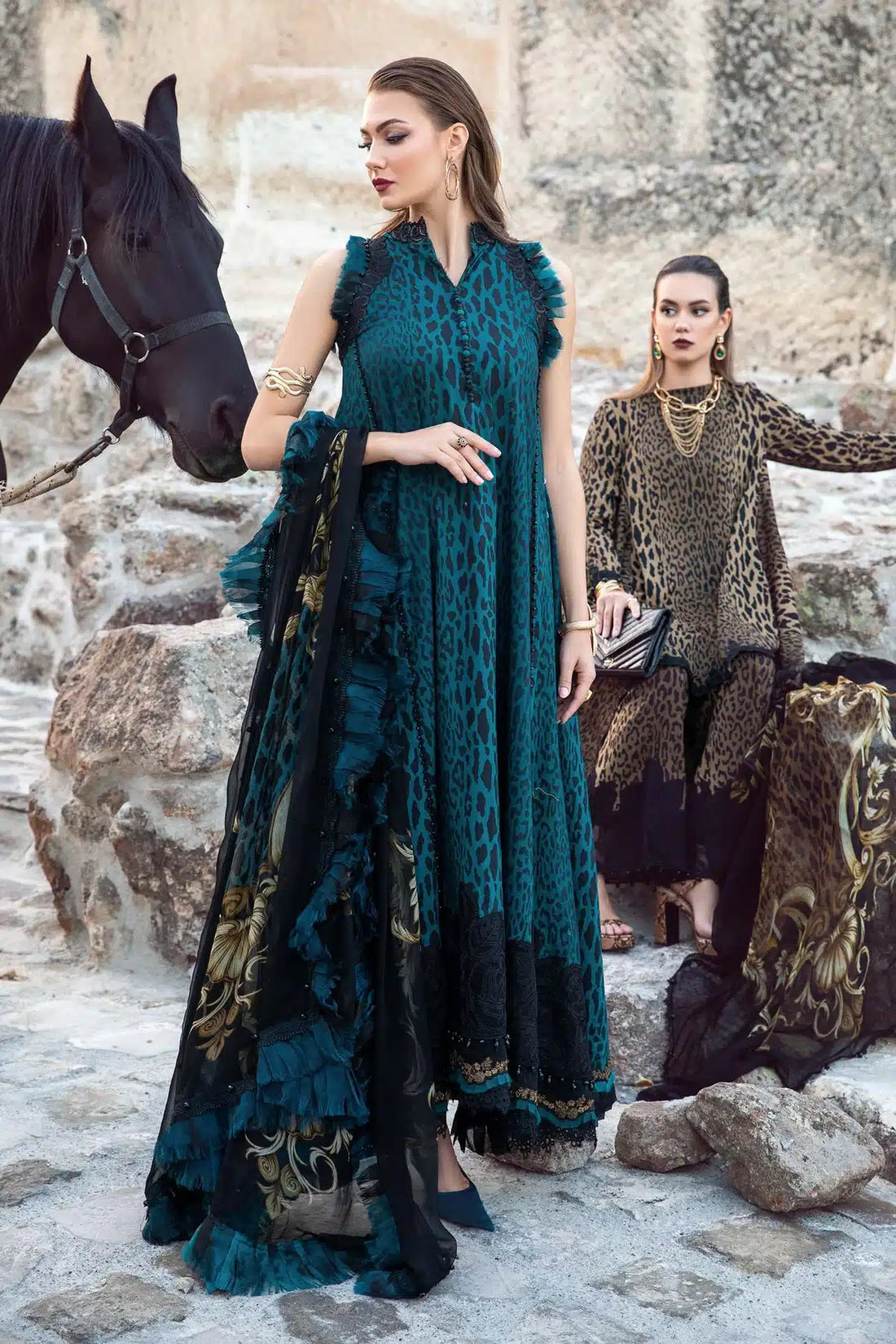 Maria B | M Prints Winter 23 | MPT-2010-B - by - Libasekhas UK - Registered Vendor of : Maria B - 100% Original Designer Dresss