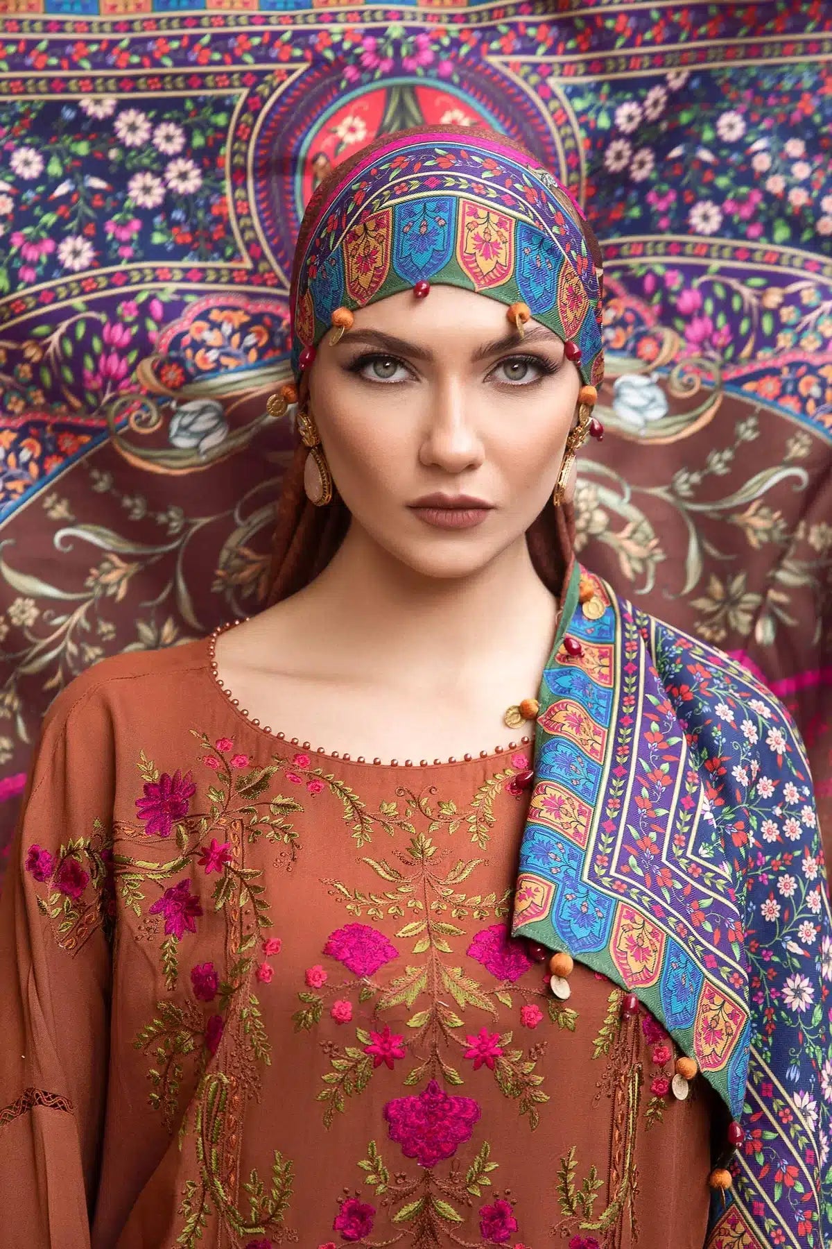 Maria B | M Prints Winter 23 | MPT-2004-A - by - Libasekhas UK - Registered Vendor of : Maria B - 100% Original Designer Dresss