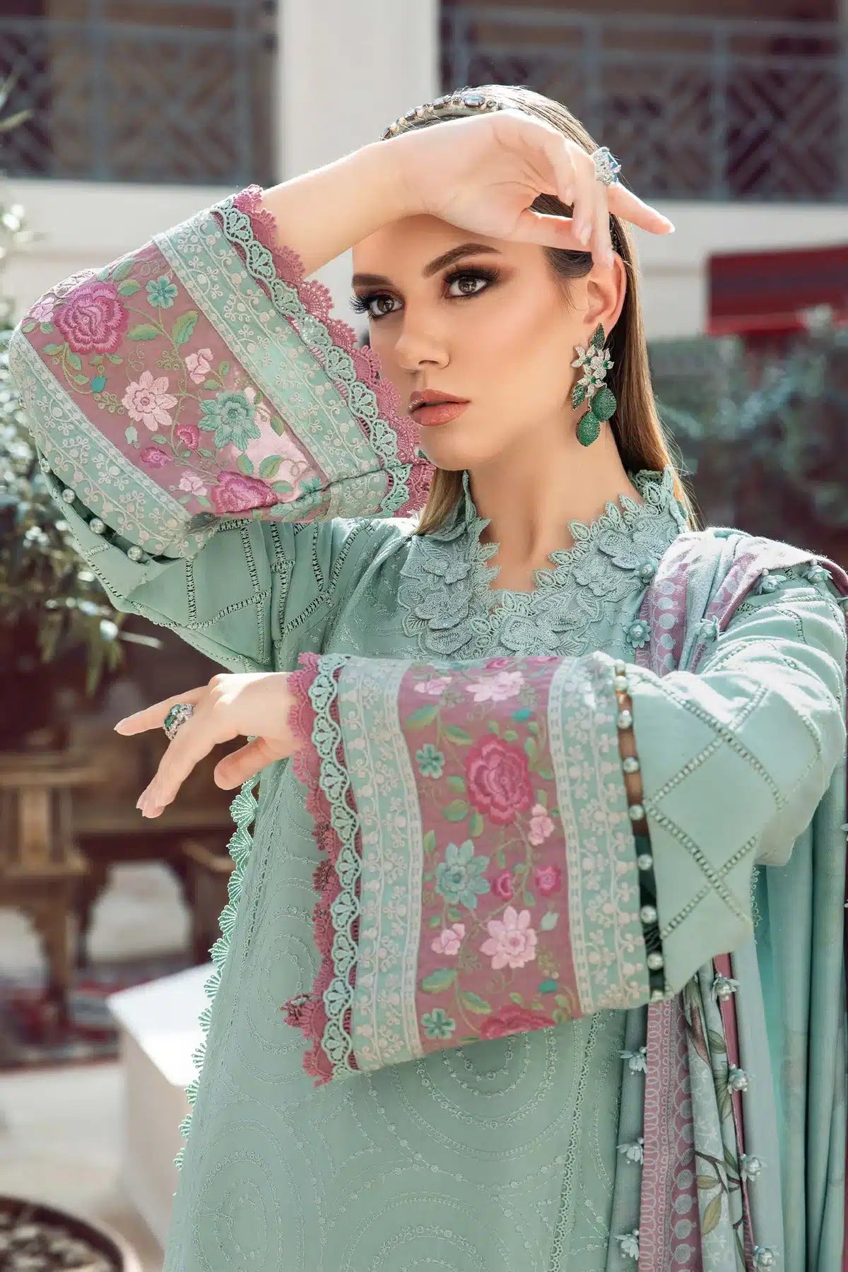 Maria B | M Prints Winter 23 | MPT-2001-A - by - Libasekhas UK - Registered Vendor of : Maria B - 100% Original Designer Dresss