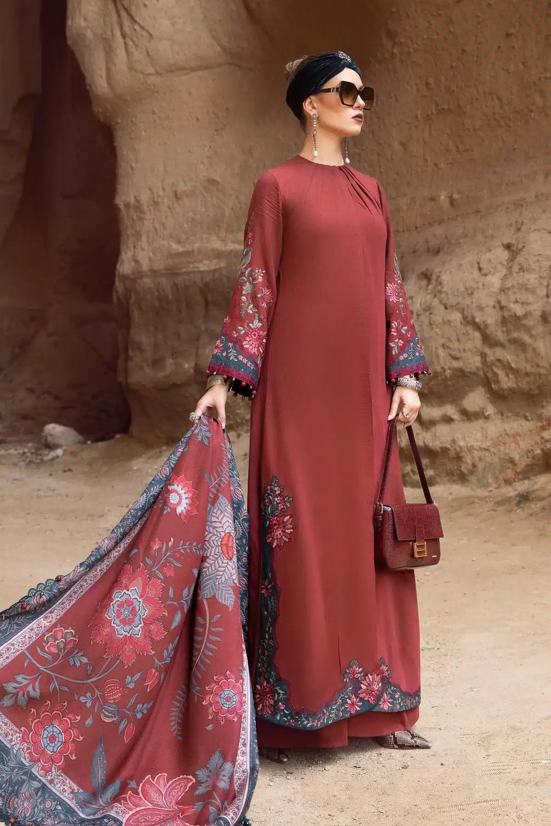 Maria B | M Prints Winter 23 | MPT-2005-A - by - Libasekhas UK - Registered Vendor of : Maria B - 100% Original Designer Dresss