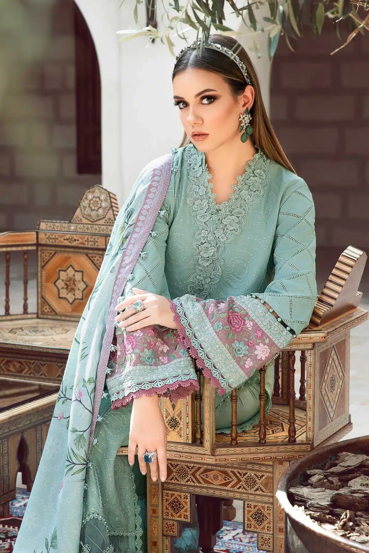 Maria B | M Prints Winter 23 | MPT-2006-A - by - Libasekhas UK - Registered Vendor of : Maria B - 100% Original Designer Dresss