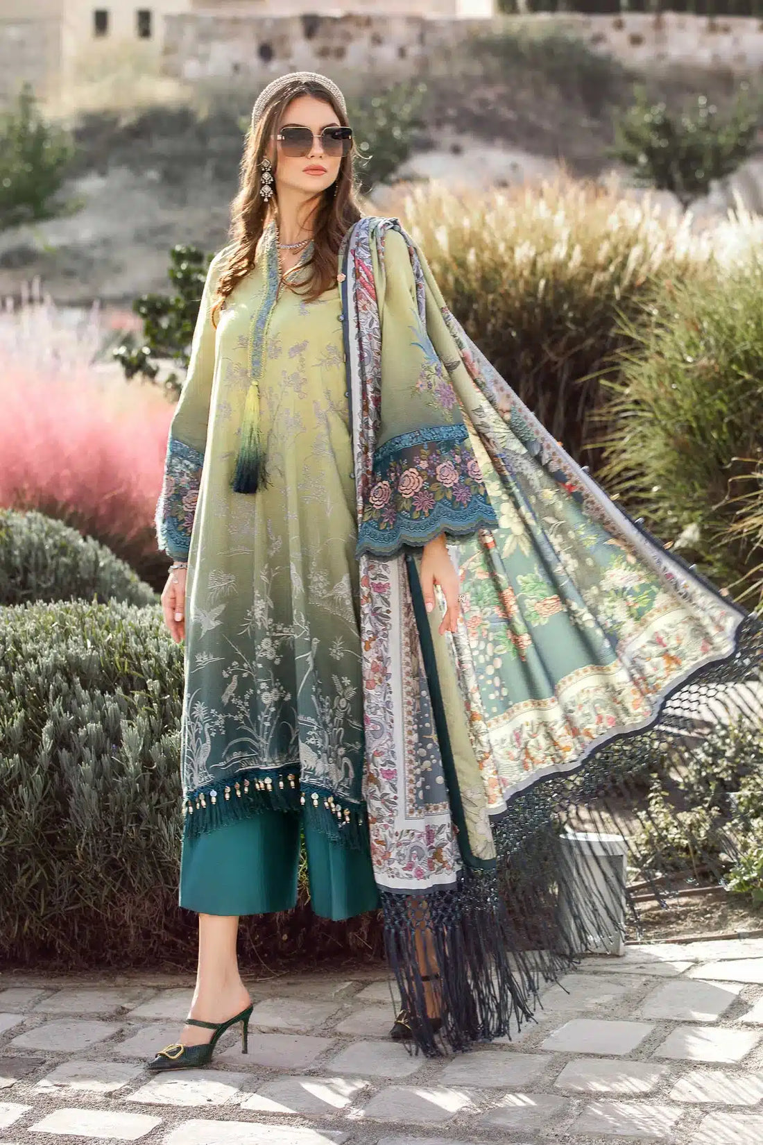 Maria B | M Prints Winter 23 | MPT-2007-A - by - Libasekhas UK - Registered Vendor of : Maria B - 100% Original Designer Dresss