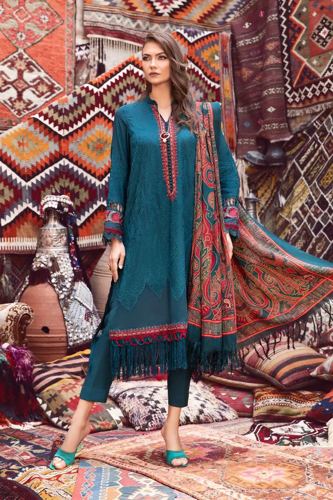 Maria B | M Prints Winter 23 | MPT-2008-A - by - Libasekhas UK - Registered Vendor of : Maria B - 100% Original Designer Dresss