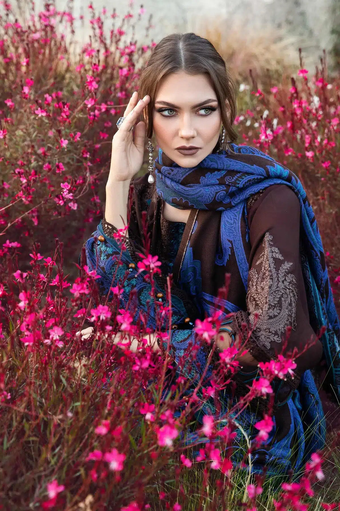 Maria B | M Prints Winter 23 | MPT-2008-B - by - Libasekhas UK - Registered Vendor of : Maria B - 100% Original Designer Dresss