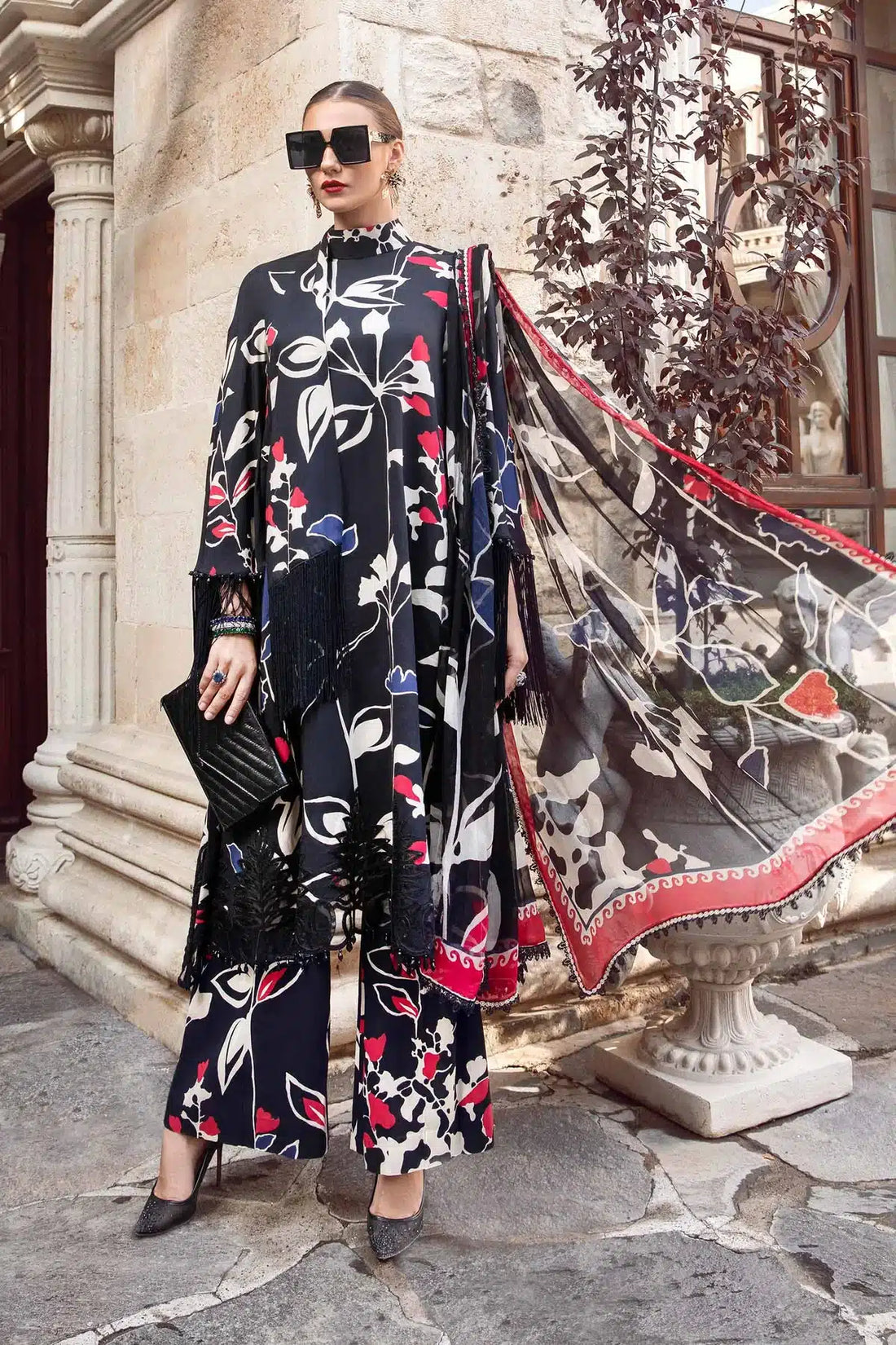 Maria B | M Prints Winter 23 | MPT-2009-B - by - Libasekhas UK - Registered Vendor of : Maria B - 100% Original Designer Dresss