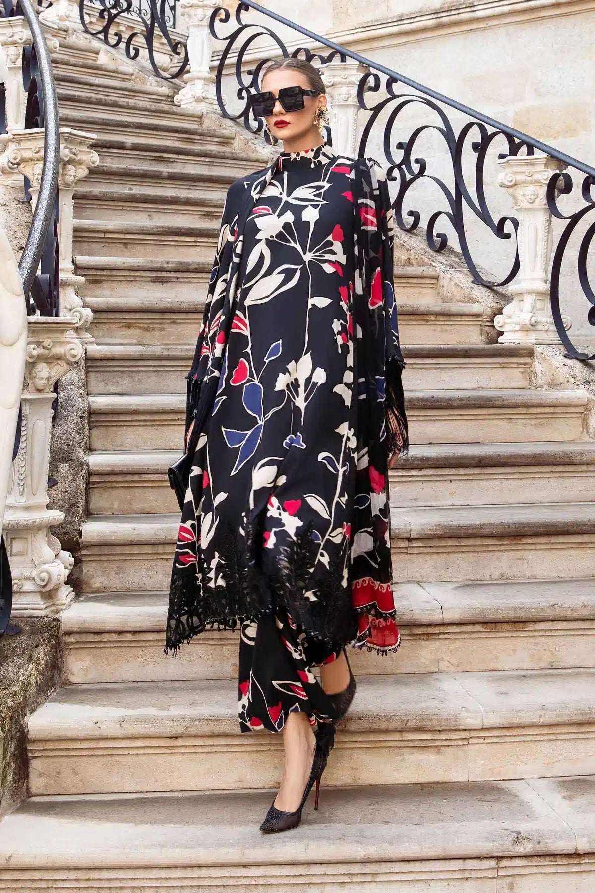 Maria B | M Prints Winter 23 | MPT-2009-B - by - Libasekhas UK - Registered Vendor of : Maria B - 100% Original Designer Dresss