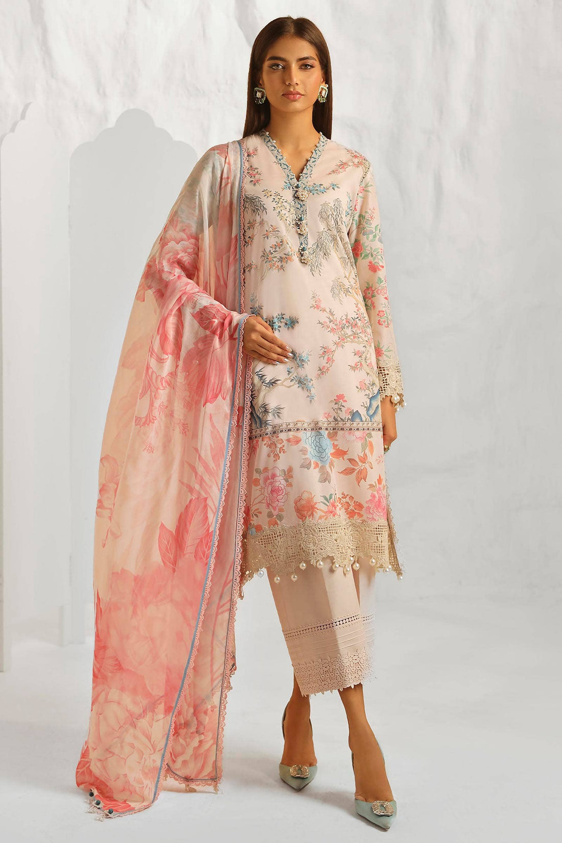 Sana Safinaz | Muzlin Summer 24 | 001A-CI - Luxury -  Libasekhas