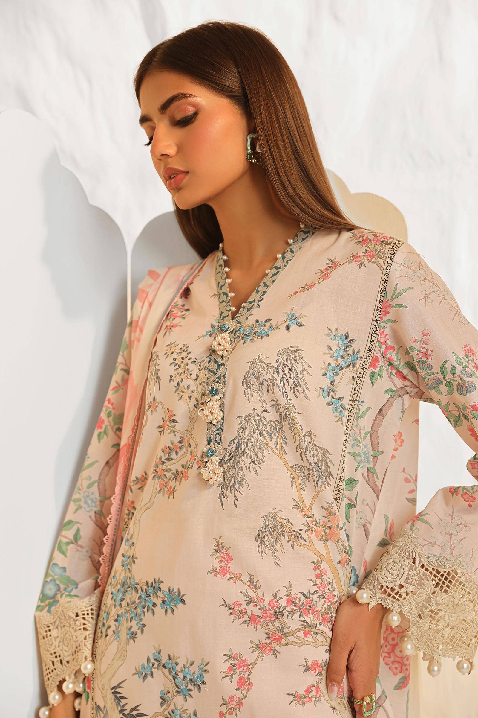 Sana Safinaz | Muzlin Summer 24 | 001A-CI - by - Libasekhas UK - Registered Vendor of : Sana Safinaz - 100% Original Designer Dresss