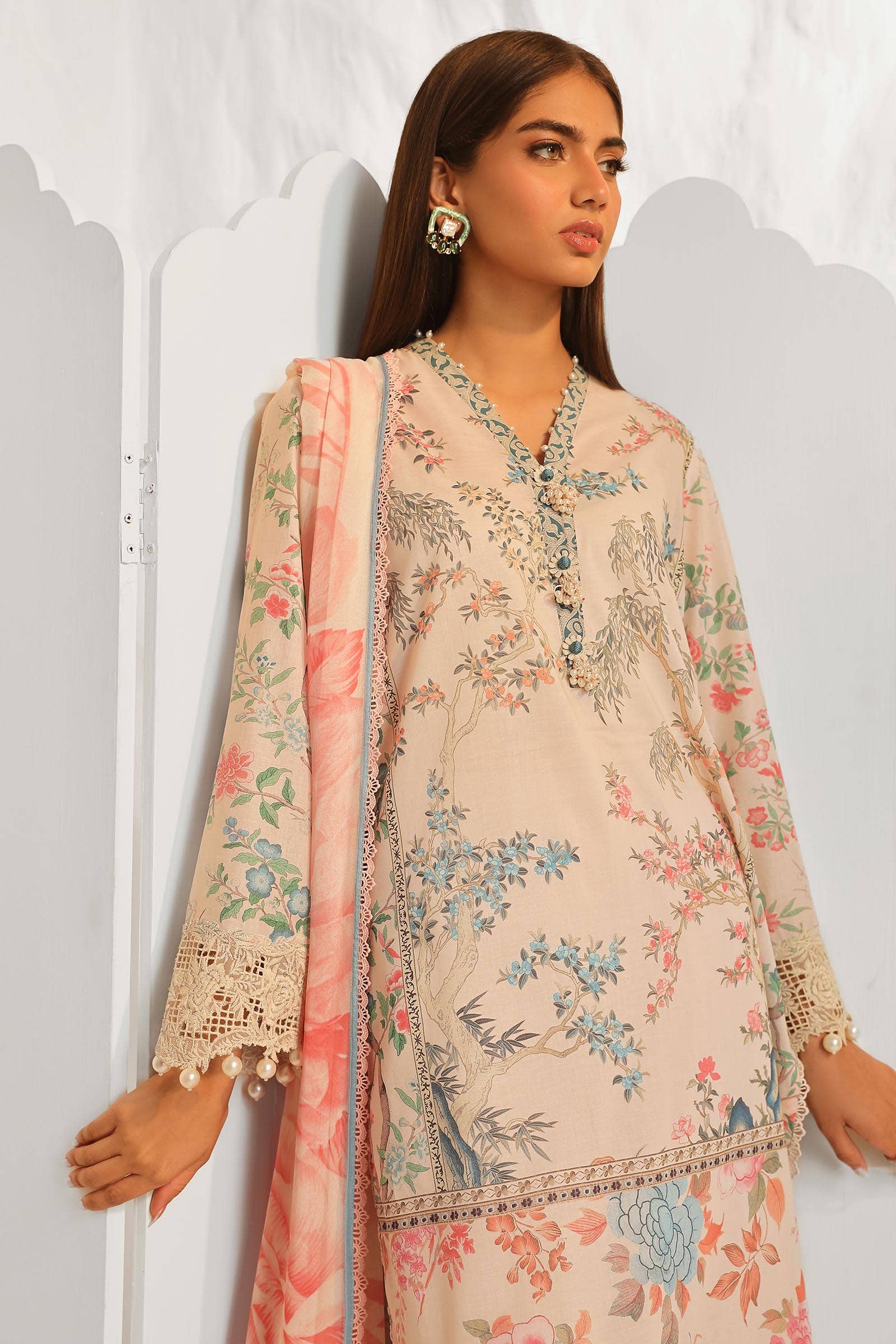 Sana Safinaz | Muzlin Summer 24 | 001A-CI - by - Libasekhas UK - Registered Vendor of : Sana Safinaz - 100% Original Designer Dresss