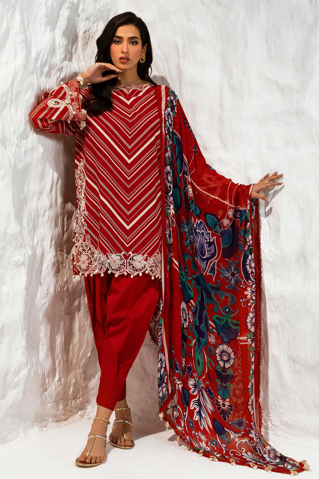 Sana Safinaz | Muzlin Summer 24 | 002A-CI - Luxury -  Libasekhas