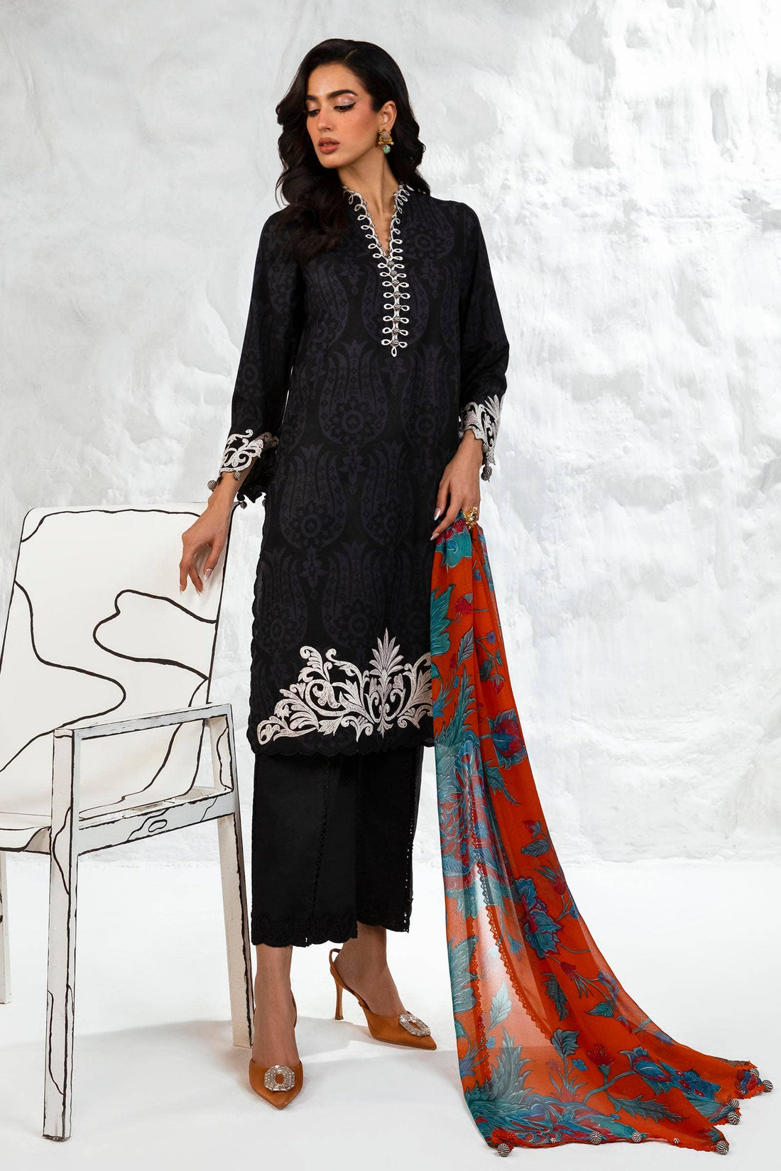 Sana Safinaz | Muzlin Summer 24 | 003A-CI - Luxury -  Libasekhas