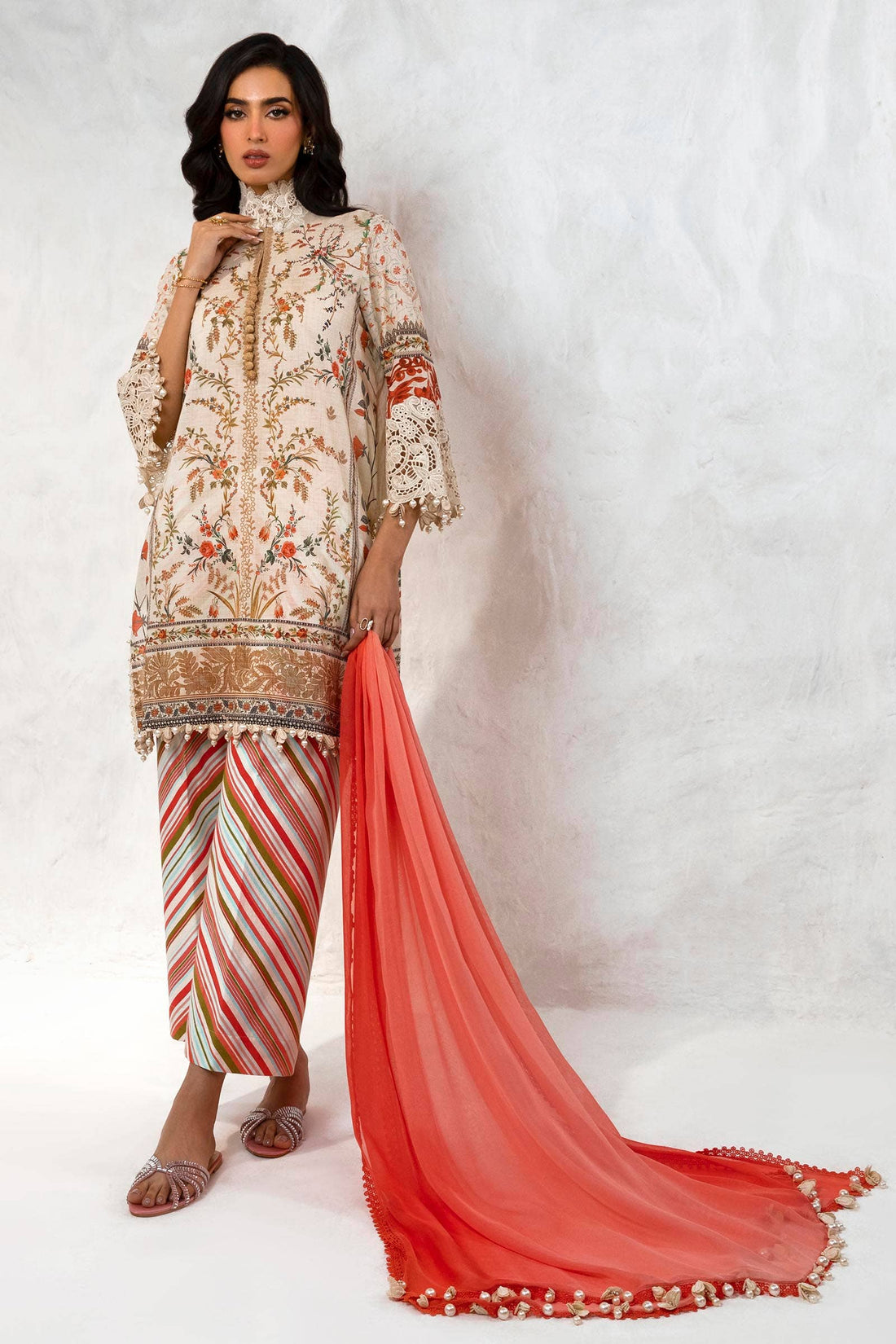 Sana Safinaz | Muzlin Summer 24 | 005A-CI - Luxury -  Libasekhas