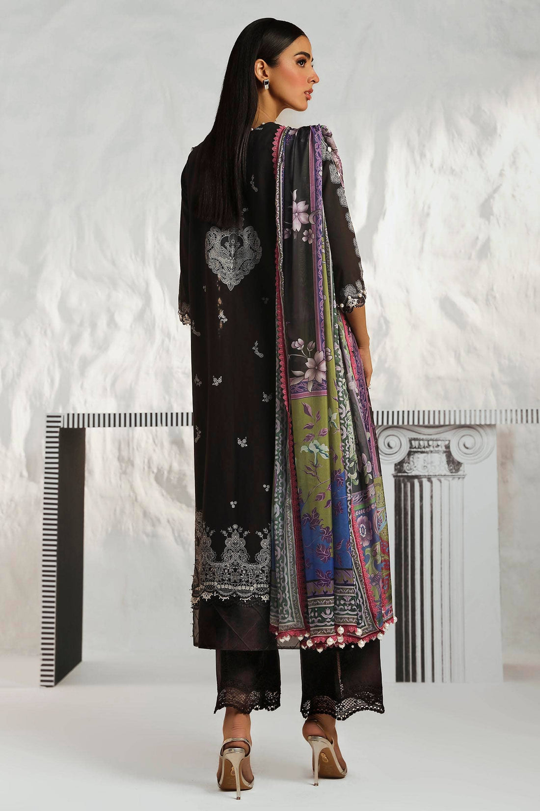 Sana Safinaz | Muzlin Summer 24 | 008A-CK - Luxury -  Libasekhas