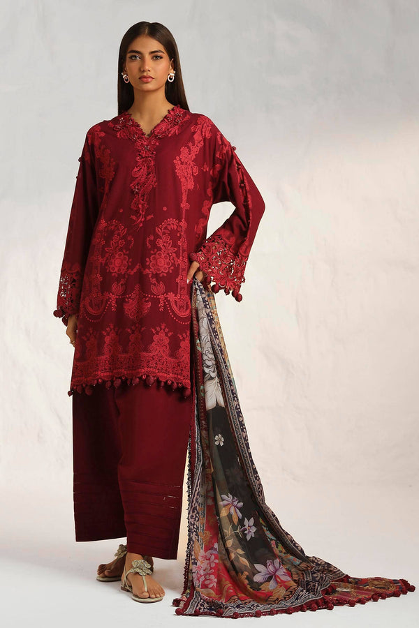 Sana Safinaz | Muzlin Summer 24 | 008B-CK - by - Libasekhas UK - Registered Vendor of : Sana Safinaz - 100% Original Designer Dresss