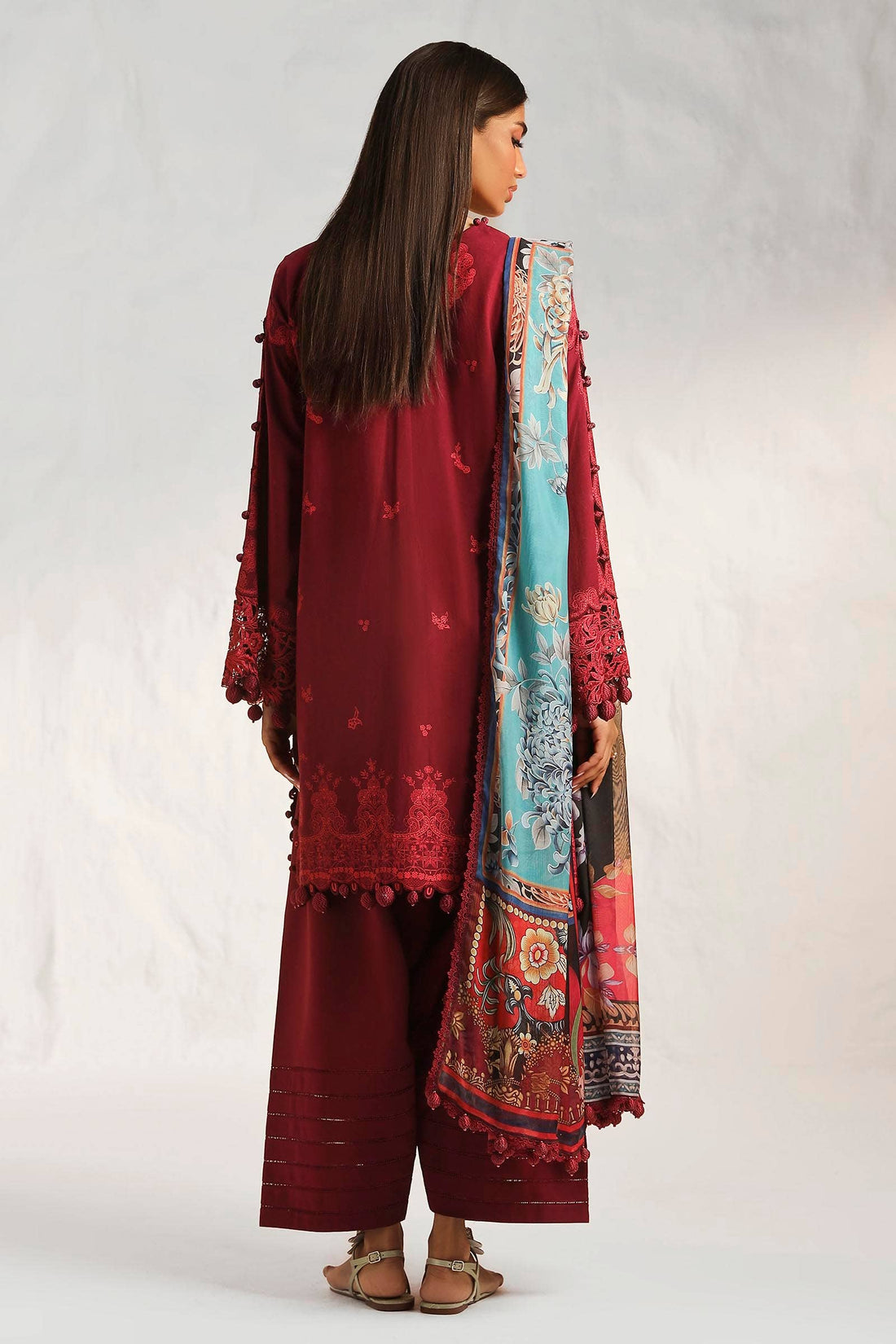 Sana Safinaz | Muzlin Summer 24 | 008B-CK - Luxury -  Libasekhas