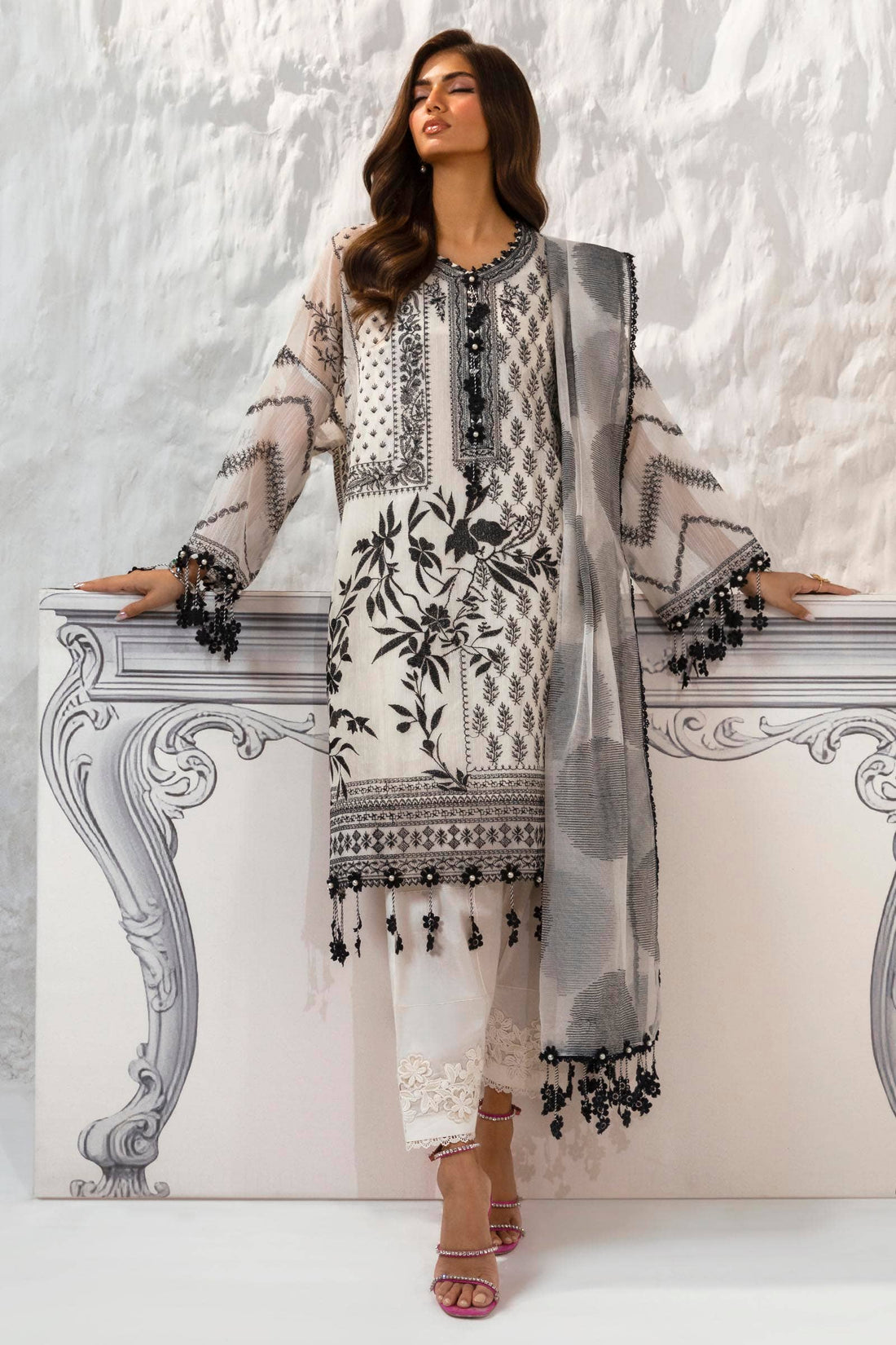 Sana Safinaz | Muzlin Summer 24 | 010B-CT - Luxury -  Libasekhas
