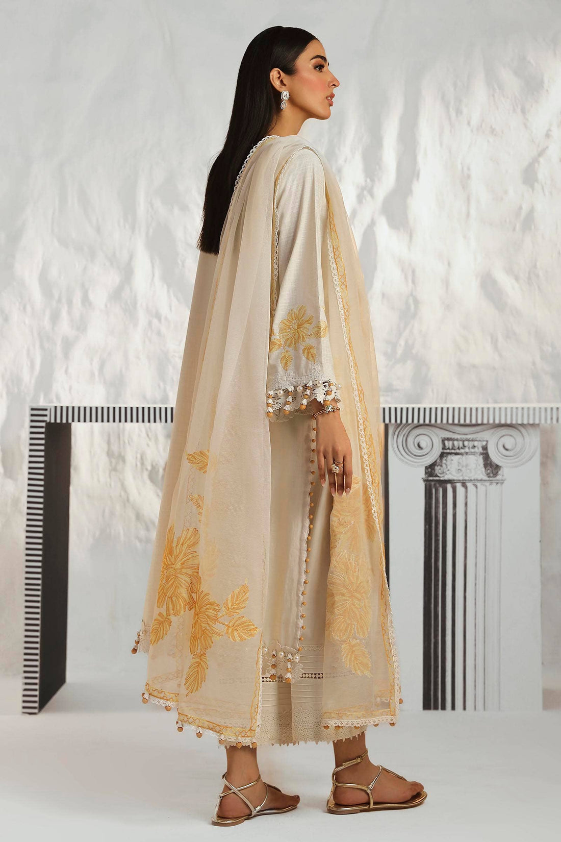 Sana Safinaz | Muzlin Summer 24 | 011B-CT - Luxury -  Libasekhas
