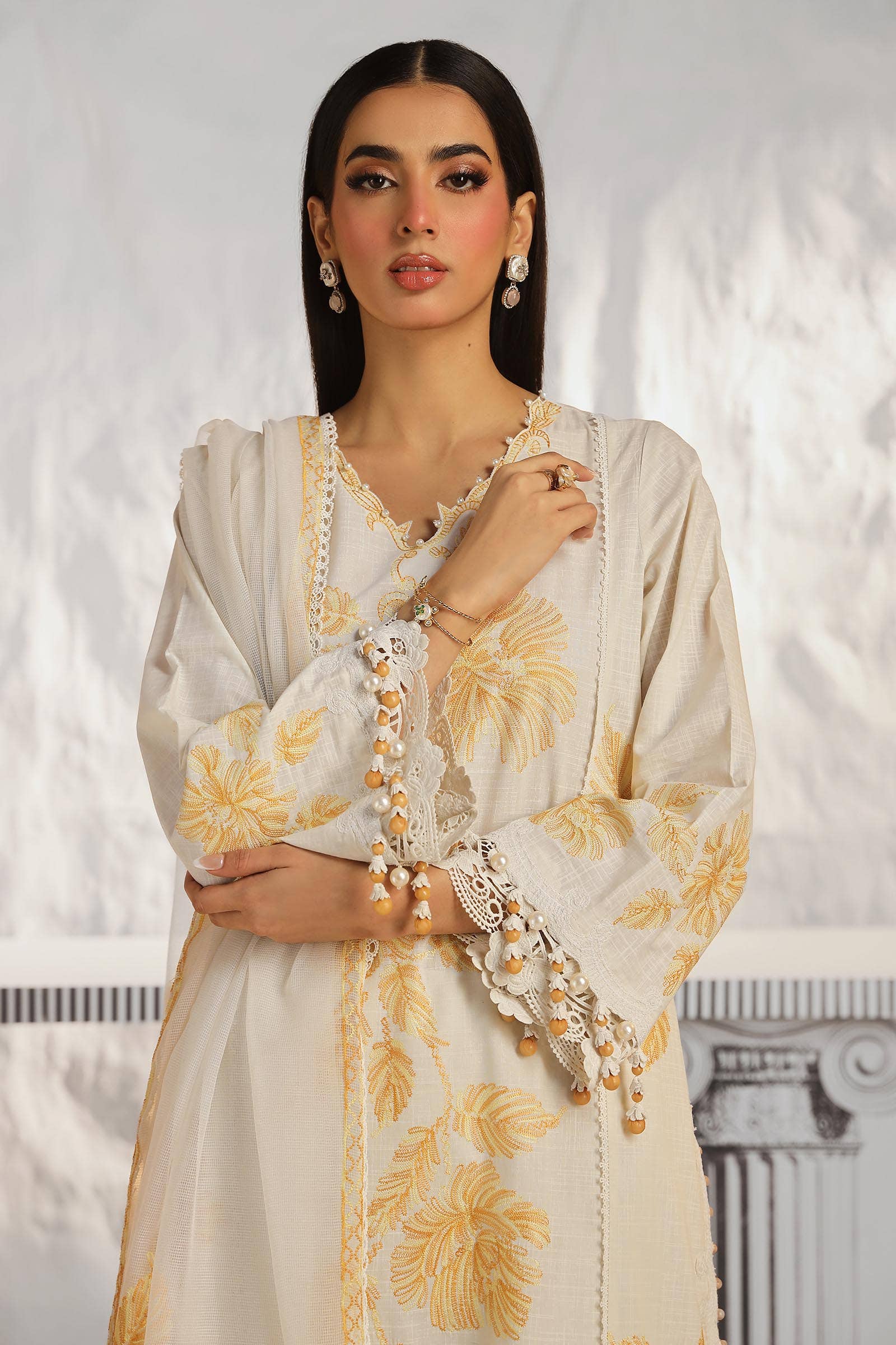 Sana Safinaz | Muzlin Summer 24 | 011B-CT - Luxury -  Libasekhas