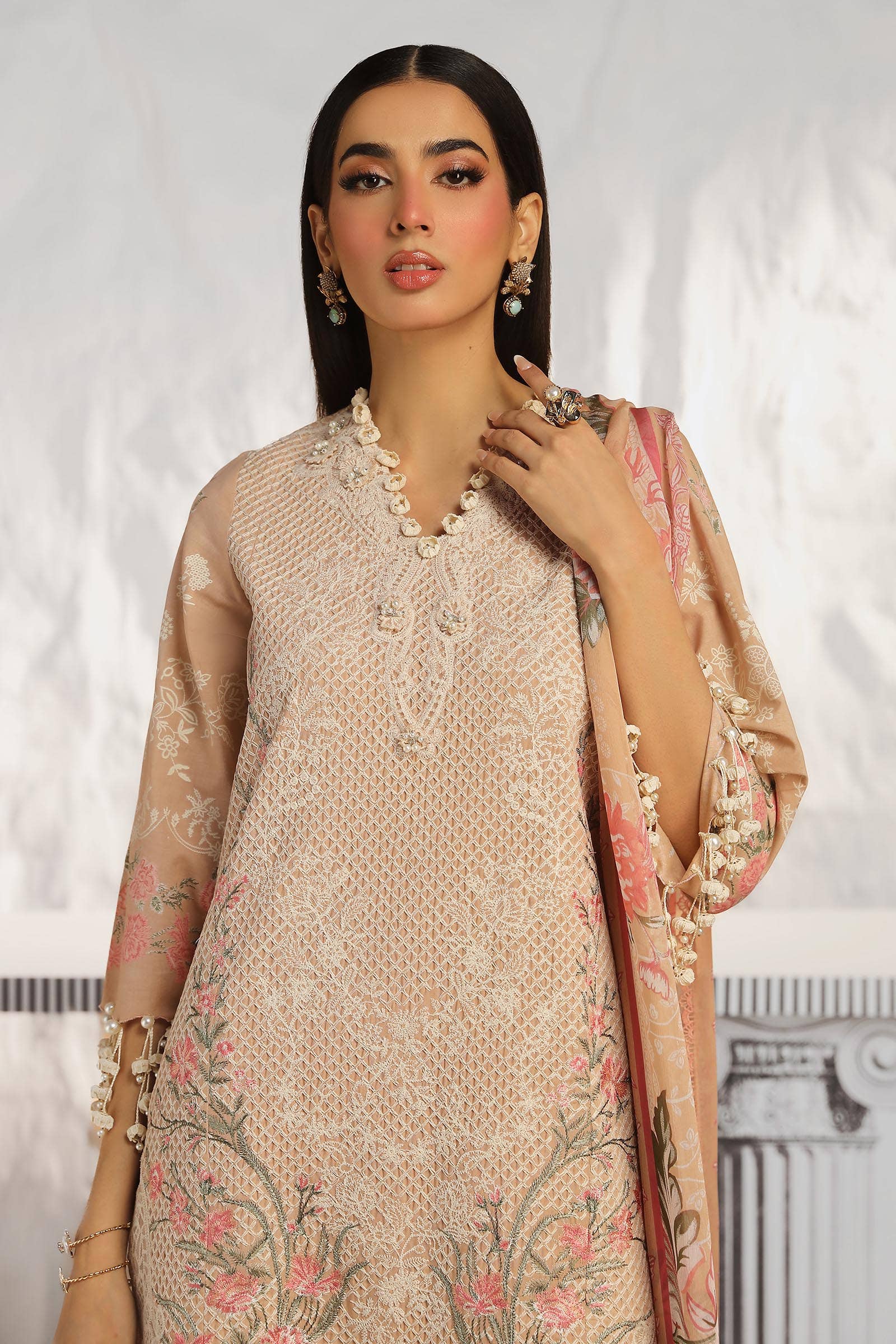 Sana Safinaz | Muzlin Summer 24 | 012B-CJ - by - Libasekhas UK - Registered Vendor of : Sana Safinaz - 100% Original Designer Dresss