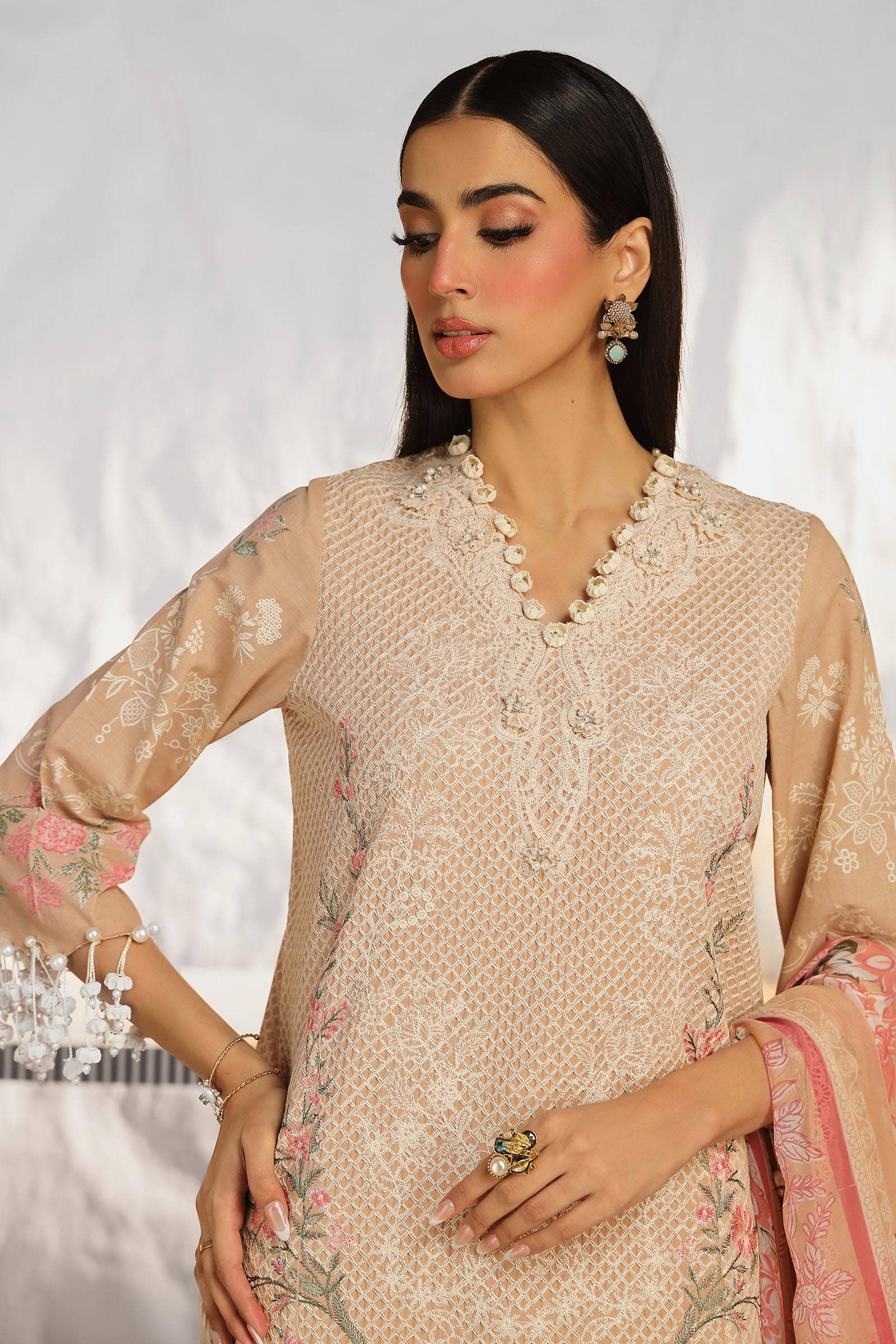 Sana Safinaz | Muzlin Summer 24 | 012B-CJ - by - Libasekhas UK - Registered Vendor of : Sana Safinaz - 100% Original Designer Dresss