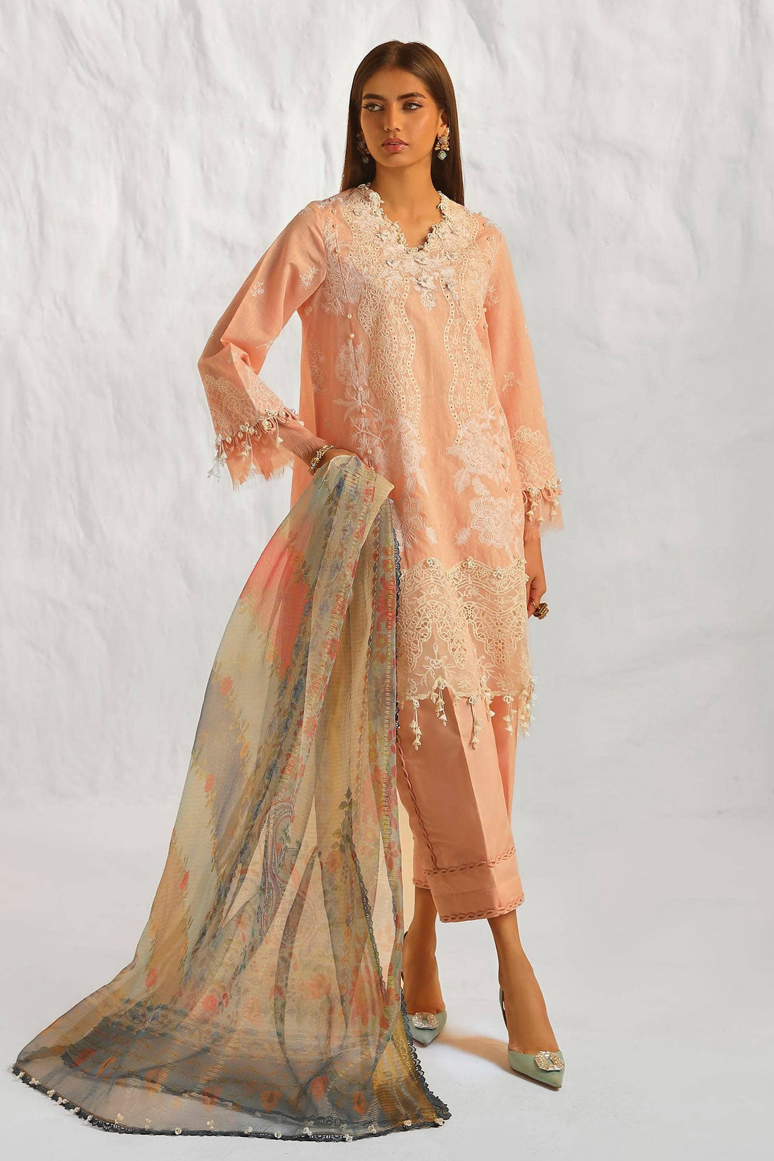 Sana Safinaz | Muzlin Summer 24 | 013A-DH - Luxury -  Libasekhas